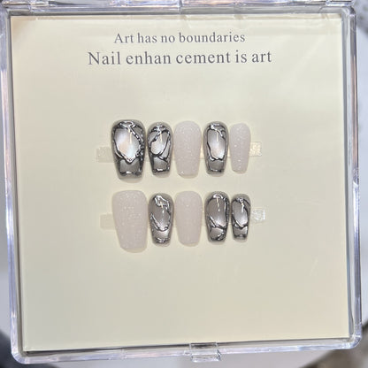 Themed Press-On Nail Art Set with Hello Kitty Designs Acalora