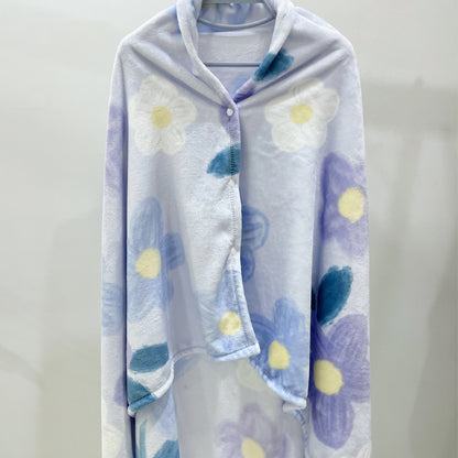 Cozy Fleece Hooded Blanket