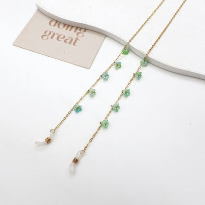 Floral Embellished Eyewear Chain Acalora