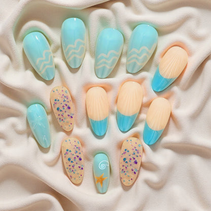 Creative artificial nails in maritime design Acalora