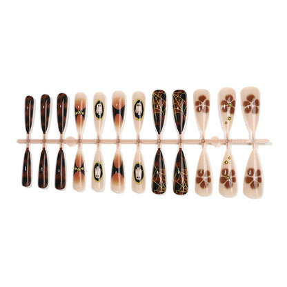 Artistic Stiletto Press-On Nail Art Acalora