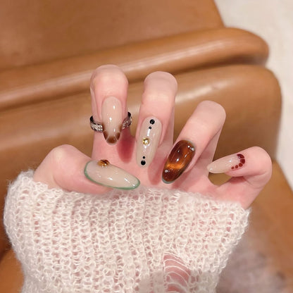 Handmade Press-On Nail Art Set Acalora