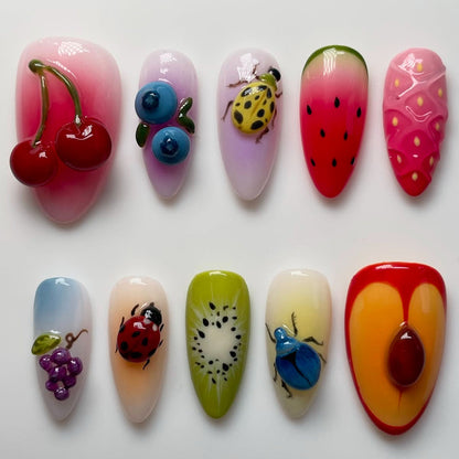 Artistic Fruity Nail Art Set Acalora