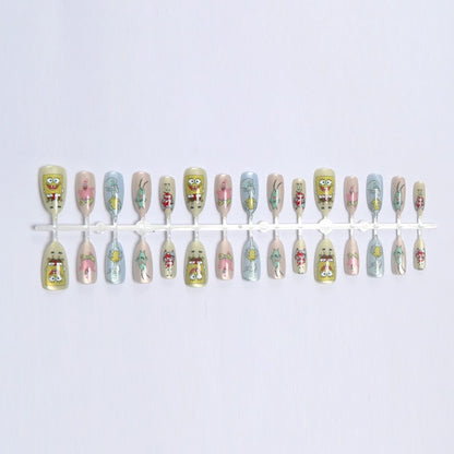 Creative nail design set with wonderful cartoon motifs Acalora