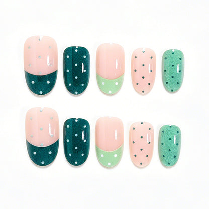 Playful Polka Dot Nail Wraps Acalora