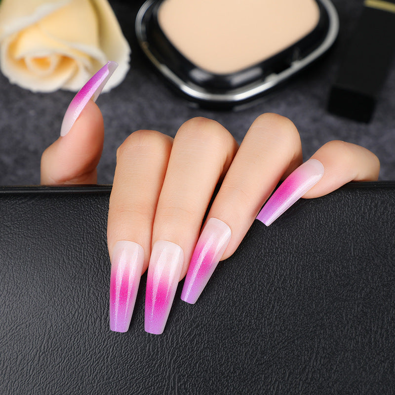 Glamorous artificial nails with gradient Acalora