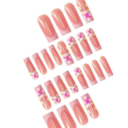 Floral Embellished Nail Art Extensions Acalora