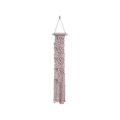 Handwoven Macrame Wall Decoration with Leaf Design