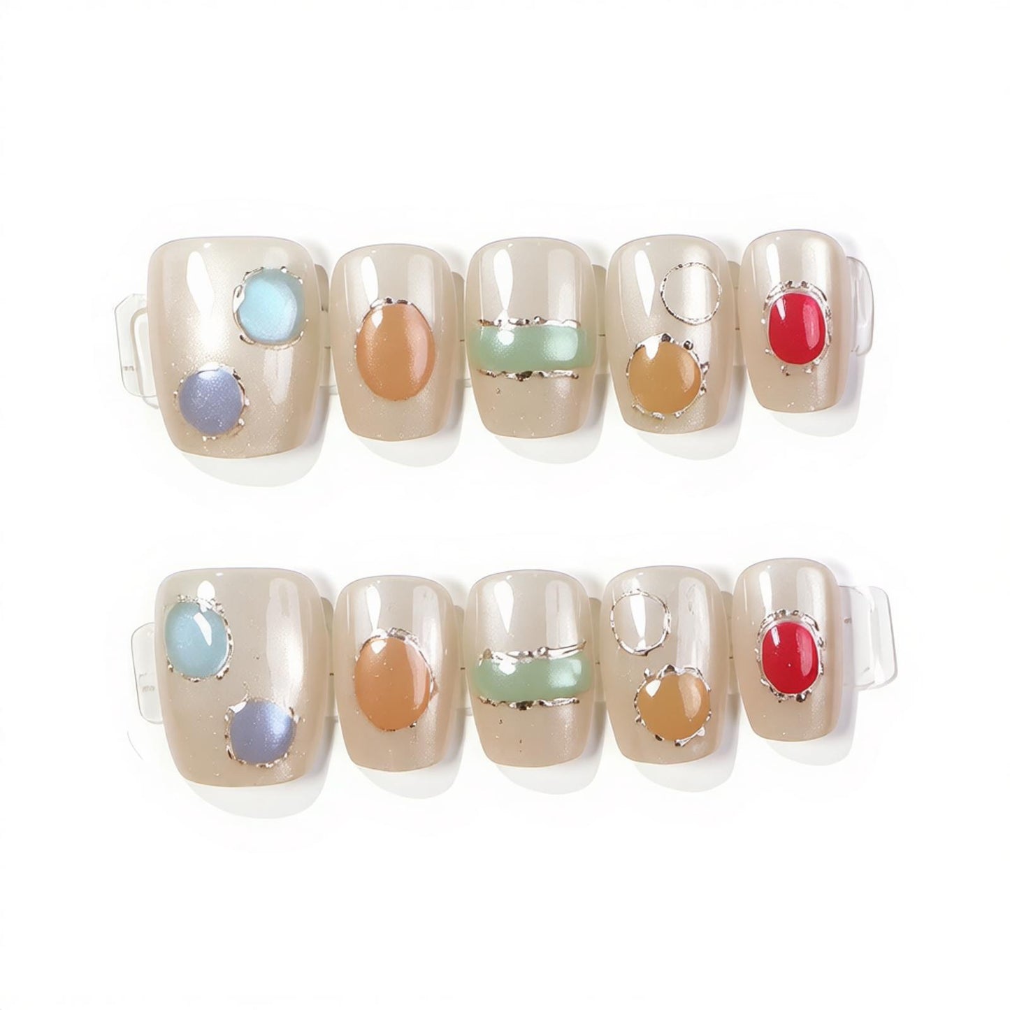 Decorative Press-On Nail Art Set Acalora