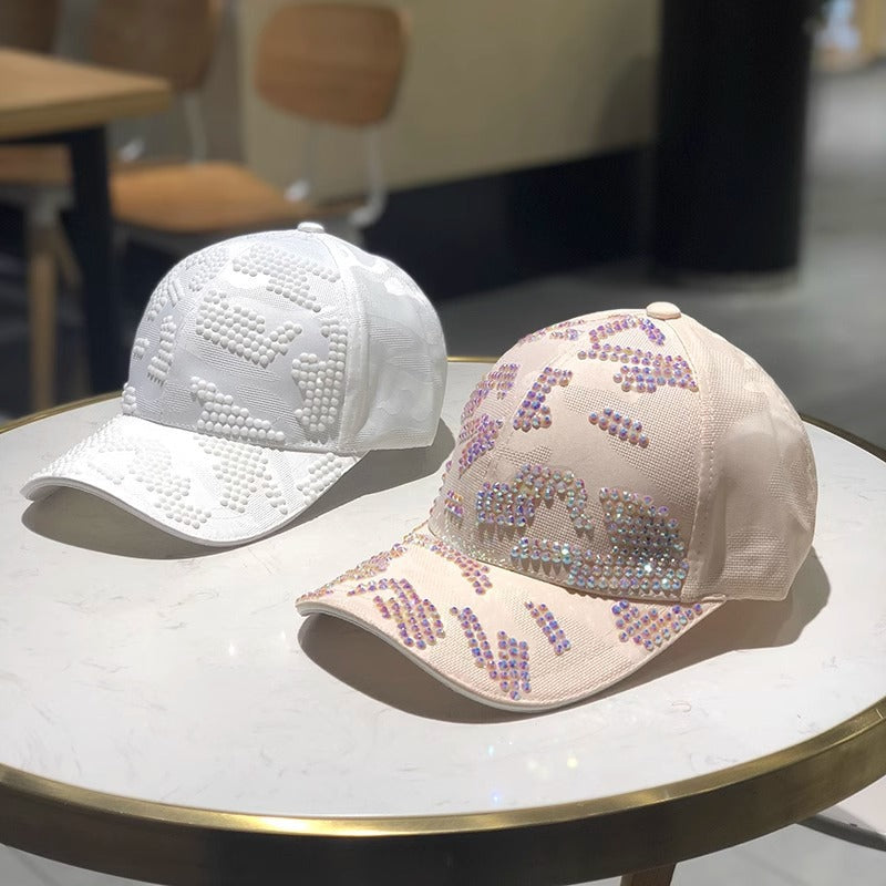 Women's Embellished Sequin Baseball Cap Bowlift