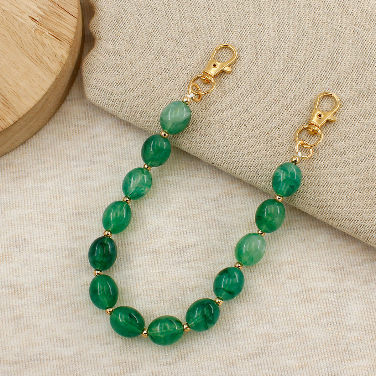 Elegant Beaded Eyewear Chain Acalora