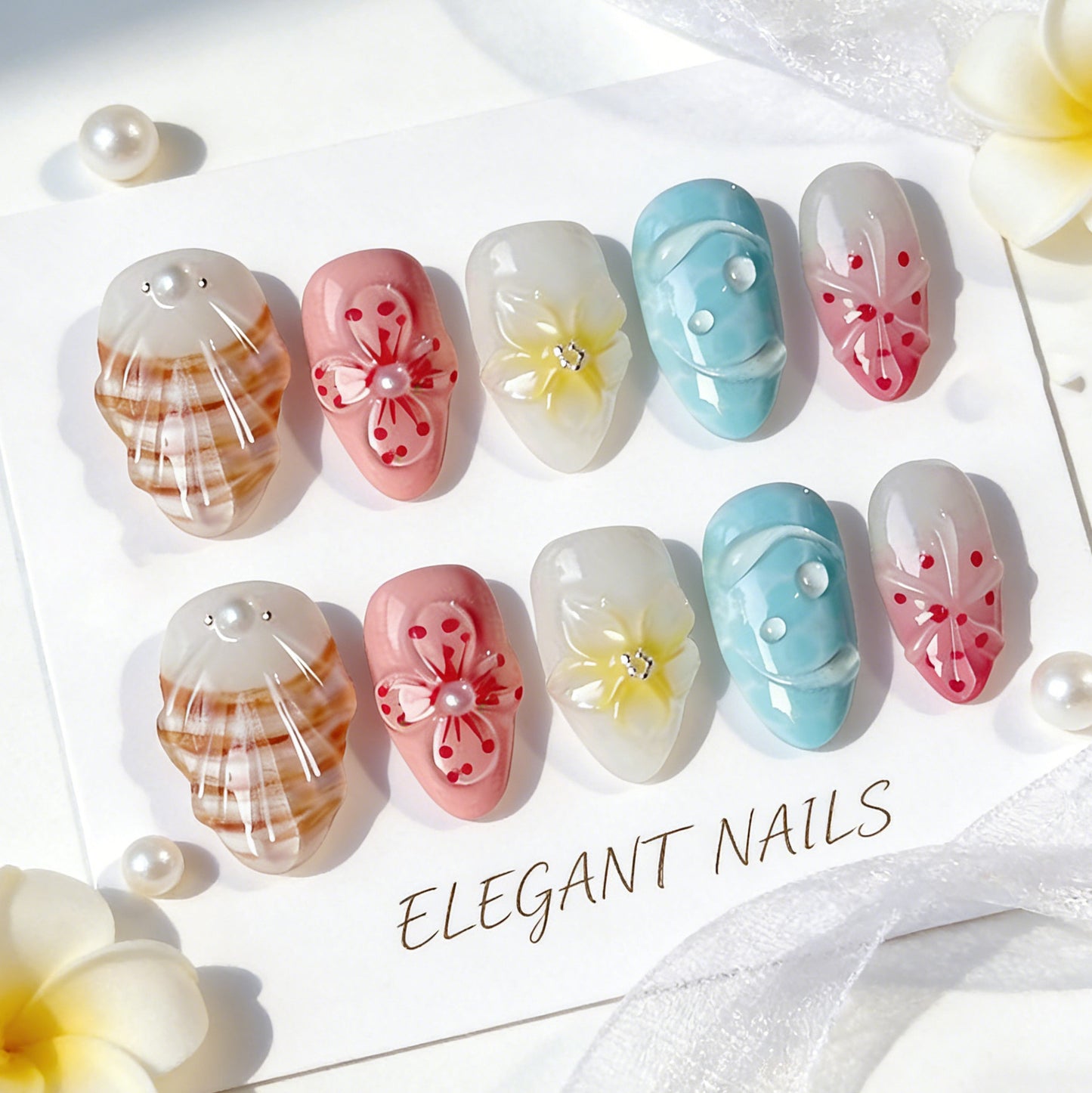 Art nail set in elaborate design Acalora