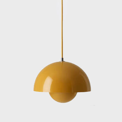 Skanto | Nordic Macaron 1-Light Half-Circle Dome Pendant Lamp