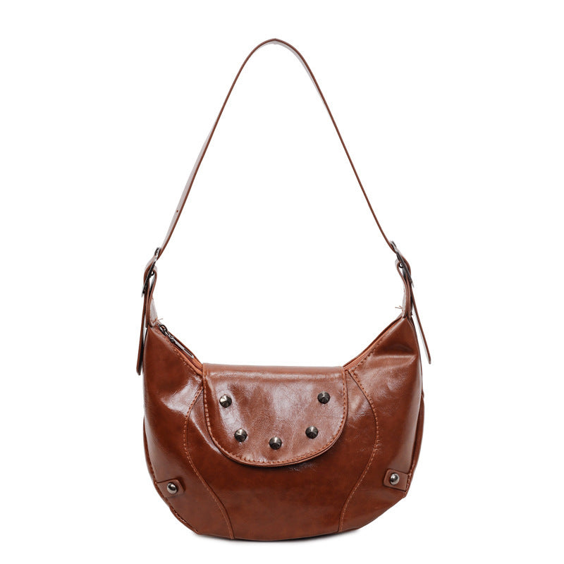 Stylish Leather Hobo Bag Acalora