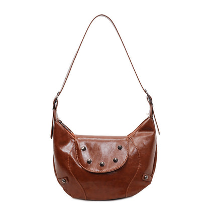 Stylish Leather Hobo Bag Acalora