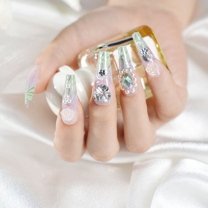 Premium Decorative Press-On Nail Art Set Acalora