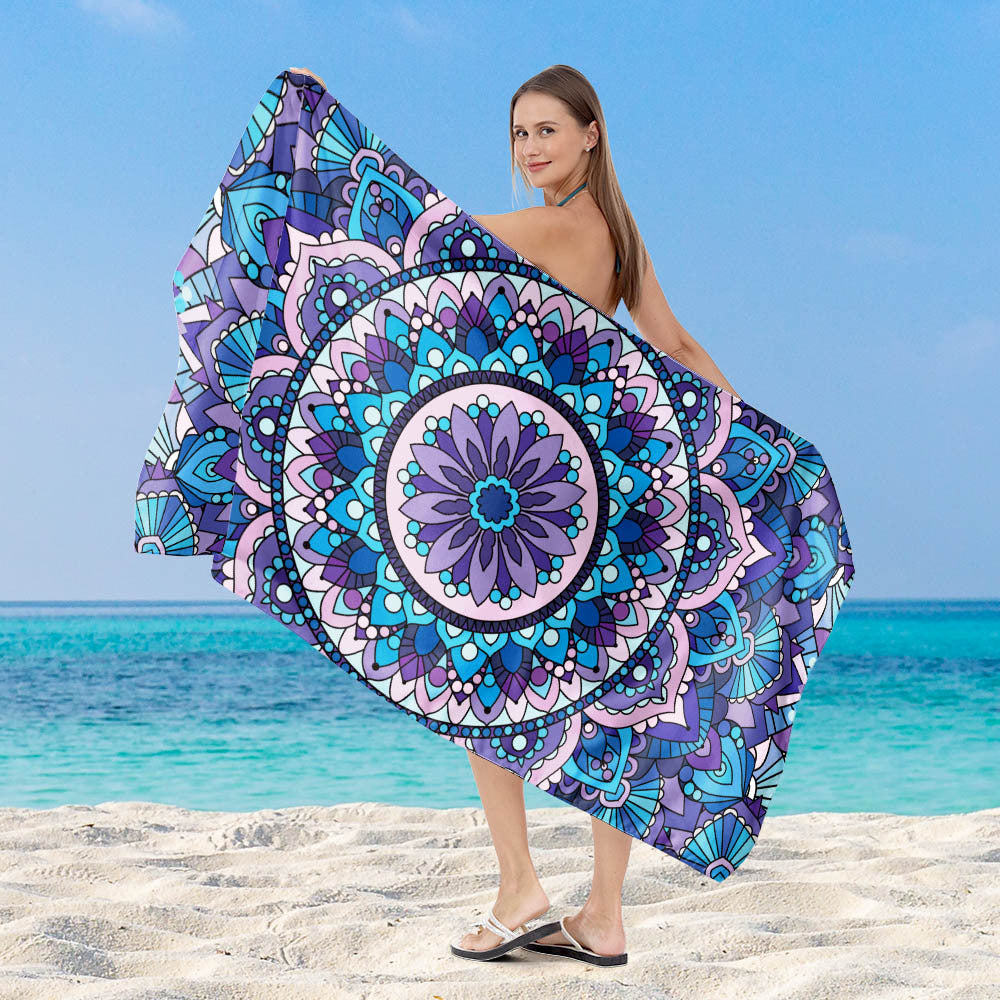 Beach towel with modern, wide stripe pattern Kalsten