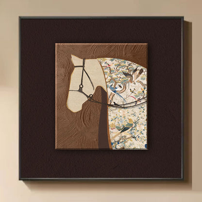 Artistic Horse-Themed Wall Decoration