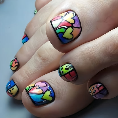 Artificial nails for elegant foot care Acalora