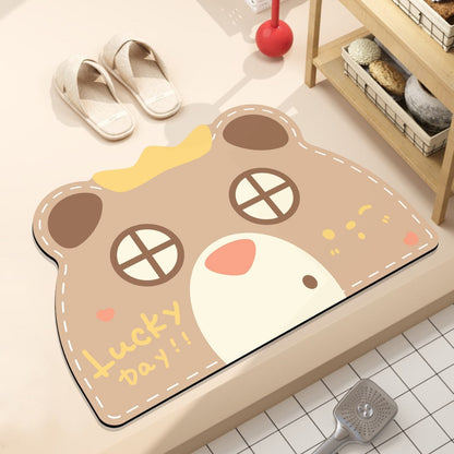 Playful Hamburger-Themed Bath Mat