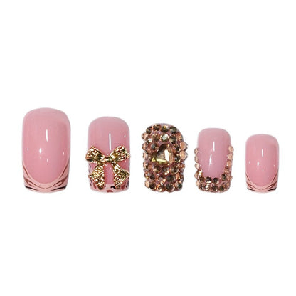 Decorative Crystal Embellished Press-On Nails Acalora