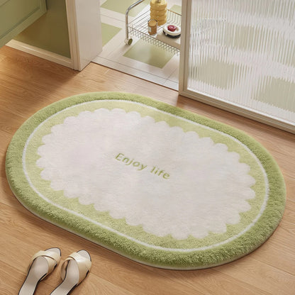 Soft Plush Round Bathroom Rug