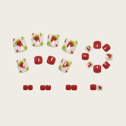 Artificial Nail Set with Fruity Designs Acalora
