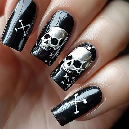 Gothic Skull Nail Art Acalora