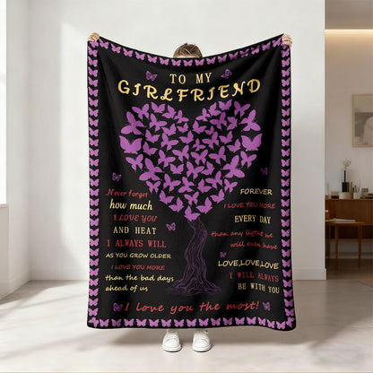 Women's Cozy Fleece Throw Blanket