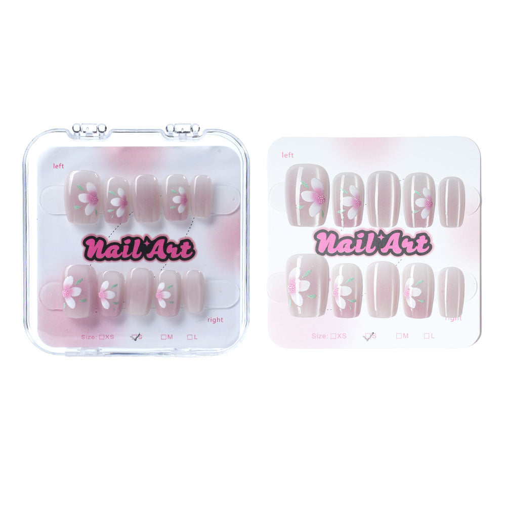 Decorative Floral Press-On Nail Set Acalora