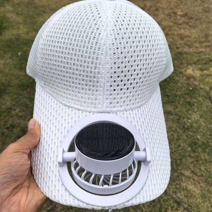 Breathable sports cap with removable USB fan Bowlift