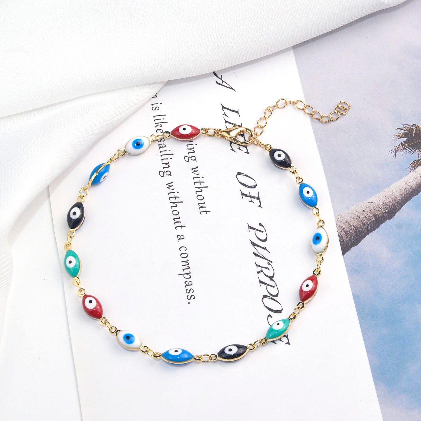 Decorative Evil Eye Necklace Acalora