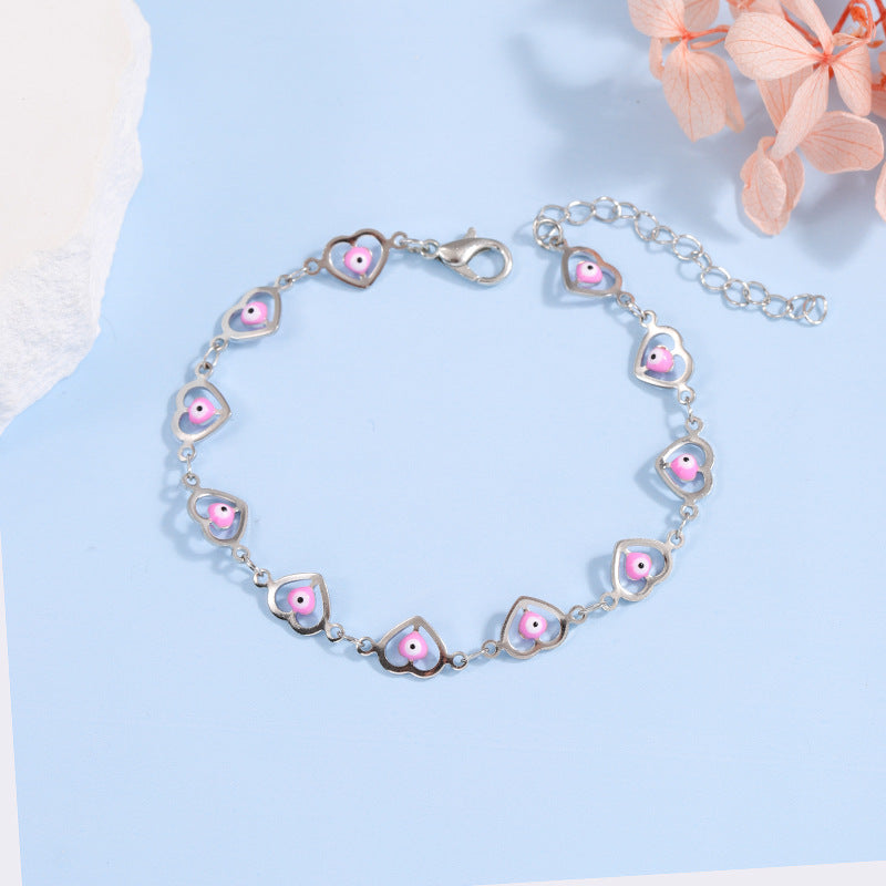 Heart-Shaped Beaded Bracelet Acalora