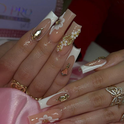 Elegant Decorative Press-On Nail Art Kit Acalora
