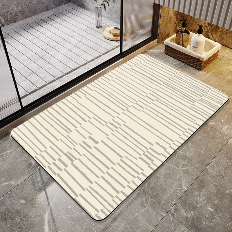 Geometric Patterned Bathroom Mat Acalora
