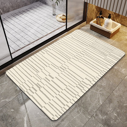 Geometric Patterned Bathroom Mat Acalora