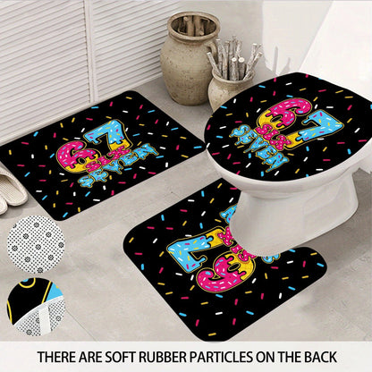 Colorful Dessert-Themed Bathroom Set