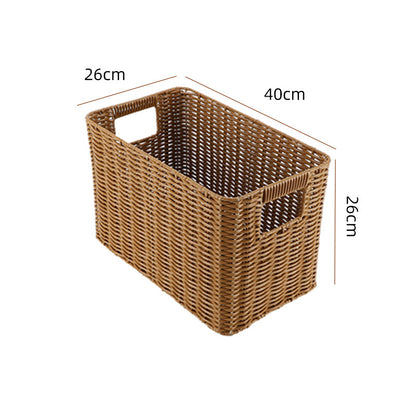 Storage basket made of natural rattan
