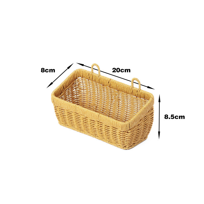 Handwoven Rectangular Storage Basket Acalora