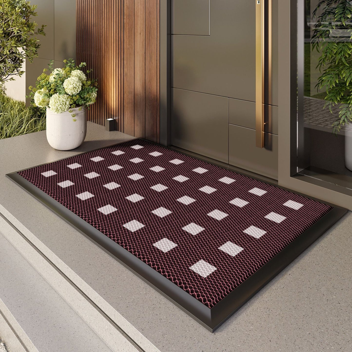 Stylish Paw Print Welcome Mat