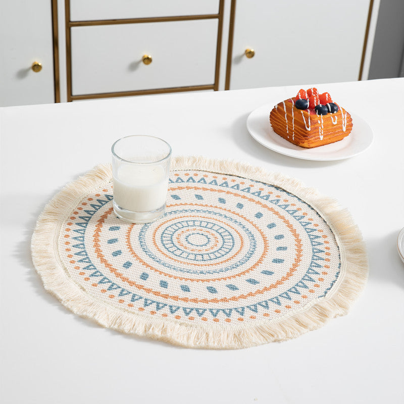 Round Bohemian Decor Table Mat