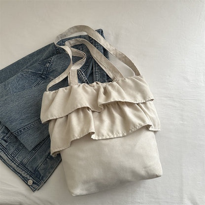 Chic Ruffled Tote Bag Acalora