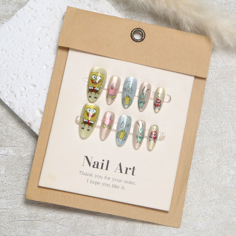 Creative nail design set with wonderful cartoon motifs Acalora