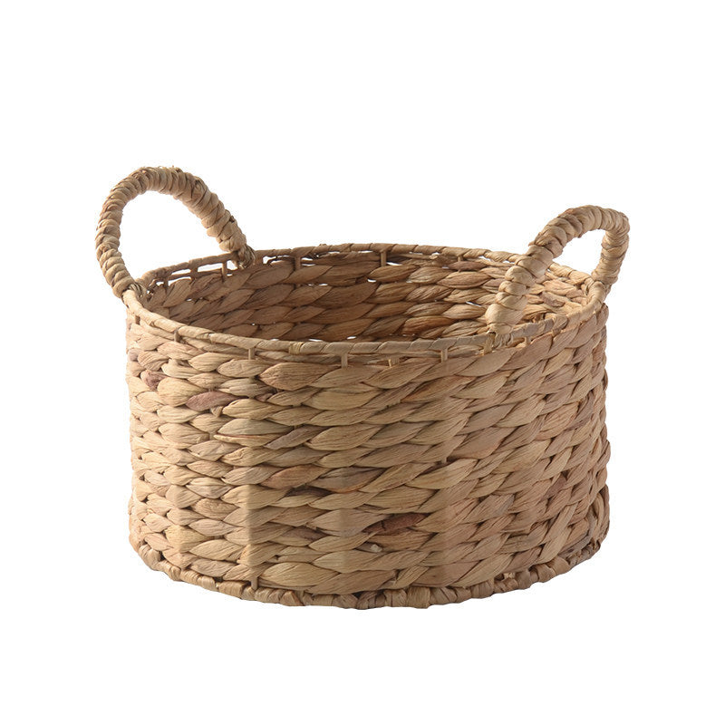 Handwoven storage basket with two handles Acalora