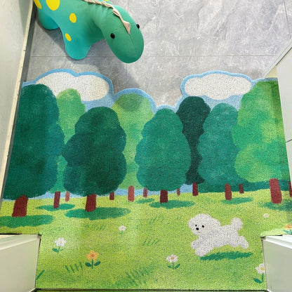Cartoon Forest Animal Doormat