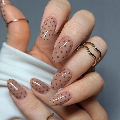 Artificial nails with elegant dot design Acalora