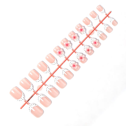 Detailed Floral Design Press-On Nails Acalora
