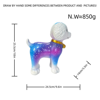 Artful dog sculpture with colorful design Acalora
