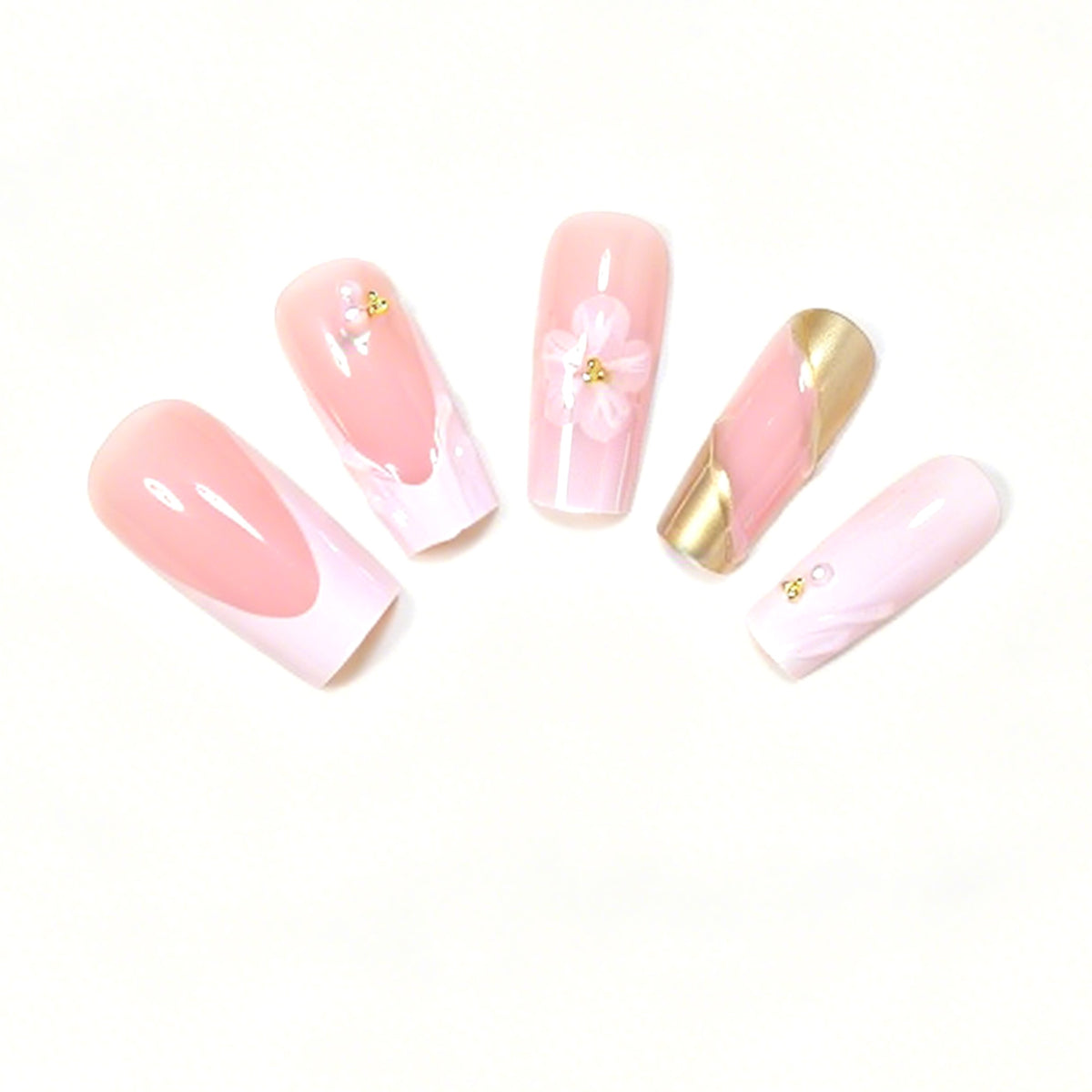 Deluxe Floral Acrylic Nail Art Set Acalora