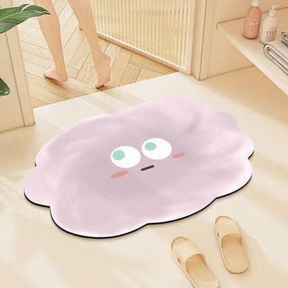 Playful Cloud-Shaped Bath Mat